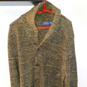 Men’s polo cardigan sweater